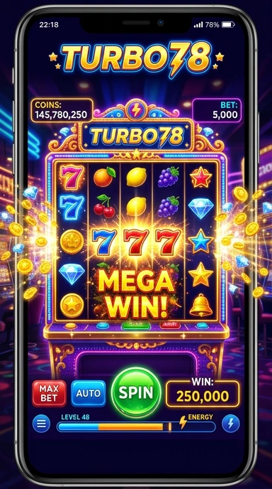 Tampilan antarmuka pengguna aplikasi turbo78 yang intuitif.
